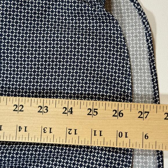 Ted Baker London Men's 4 L Blue Geometric Short Sleeve Button Down Shirt - Picture 7 of 7